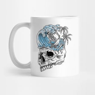 skull surfer Mug